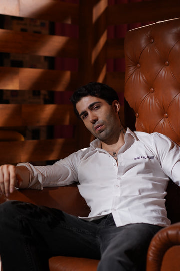 Legacy Mark – White Shirt for Men