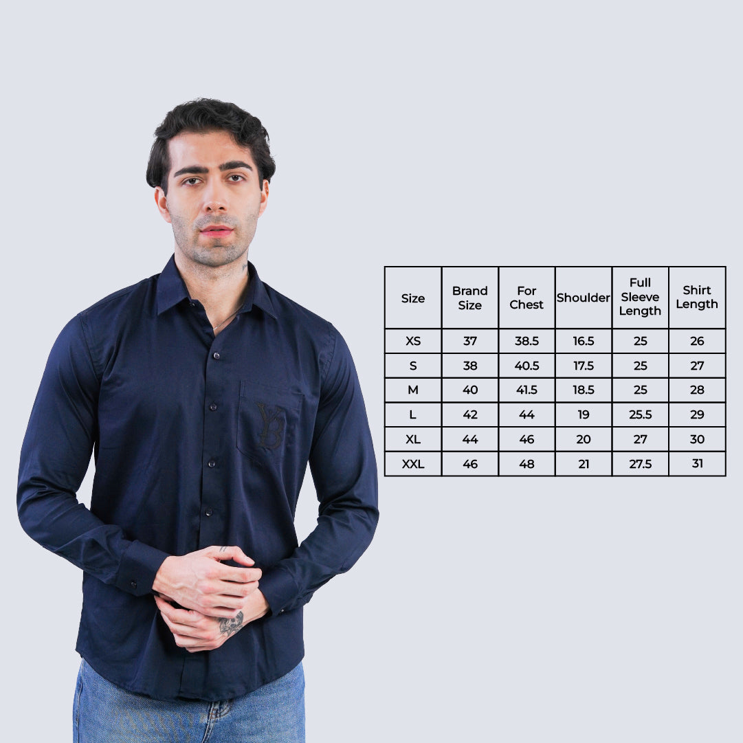Elite Legacy  Mark – Navy  Blue Shirt for  Men