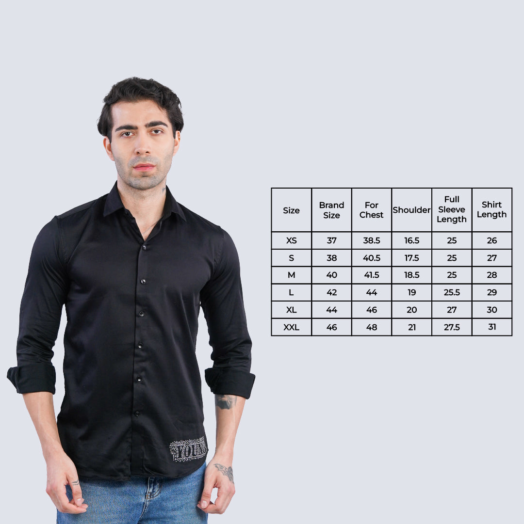 Billionaire  Gleam – Black  Shirt for Men