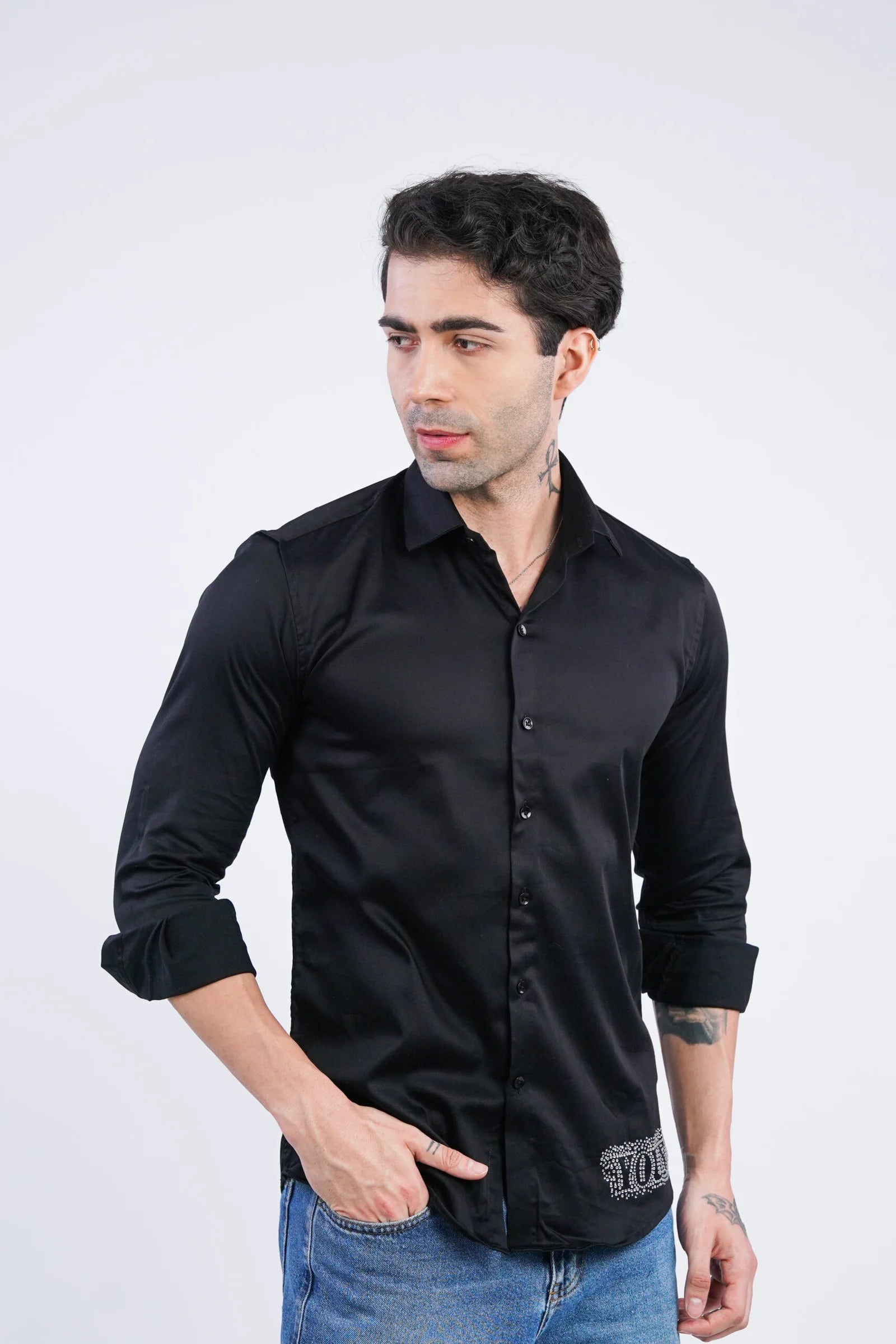Billionaire  Gleam – Black  Shirt for Men